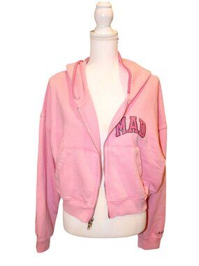 Gap X Madhappy Pink Zip-Up Hoodie XL Cotton Blend